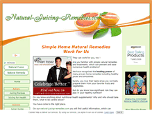Tablet Screenshot of natural-juicing-remedies.com